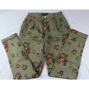 Harold’s Sage with Floral Pattern Pants Size 4